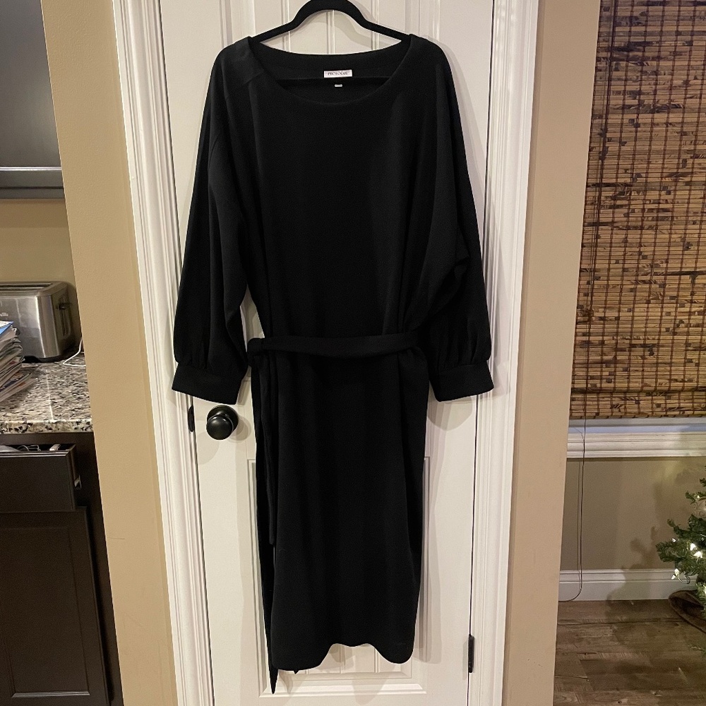 Prologue Knit Dress; Black, Plus Size 3X